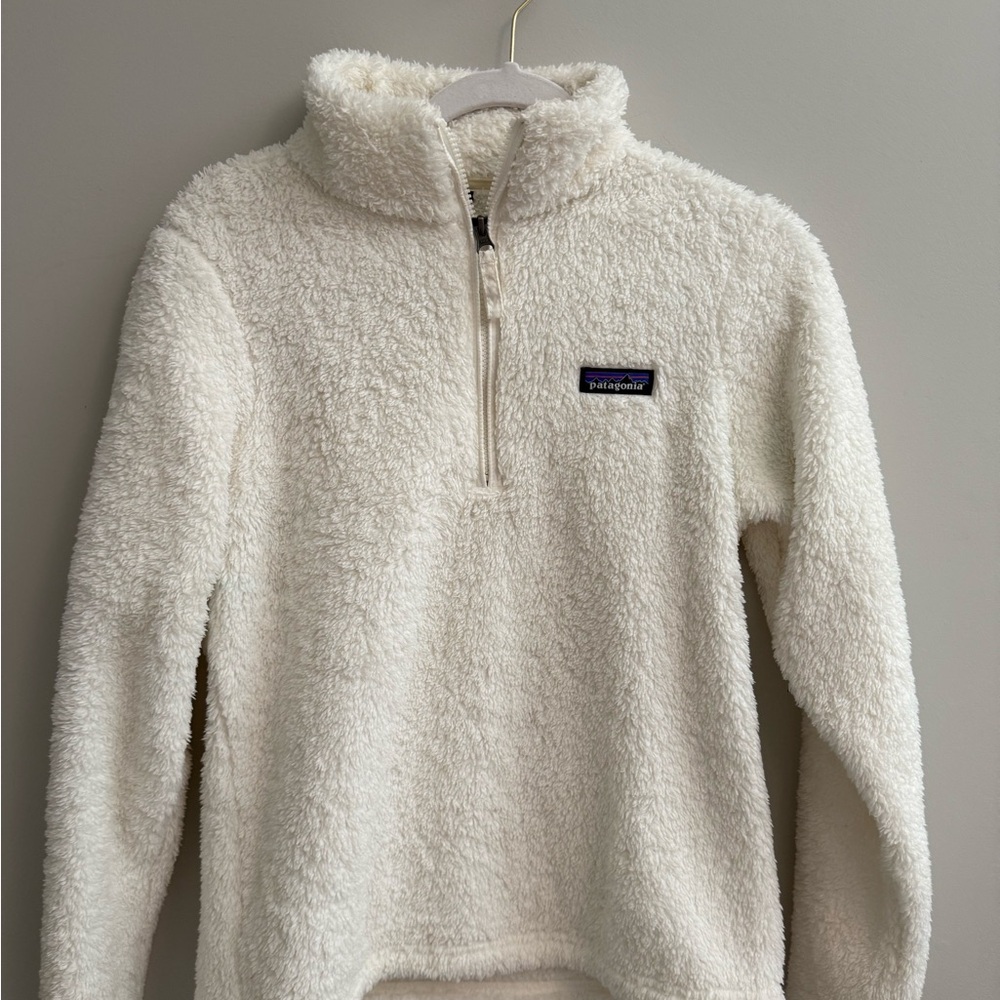 Patagonia Cream Fleece Half-Zip Pullover